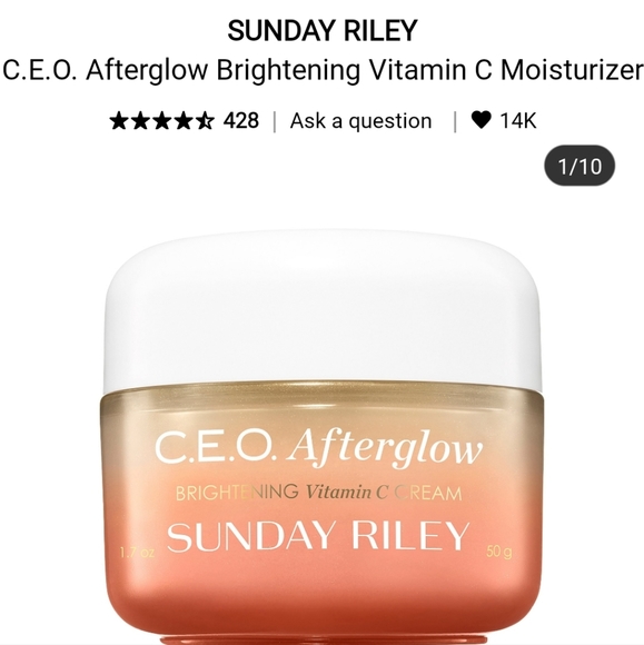 Sephora Other - NIB SUNDAY RILEY C.E.O AFTERGLOW BRIGHTENING VITAMIN C MOISTURIZER